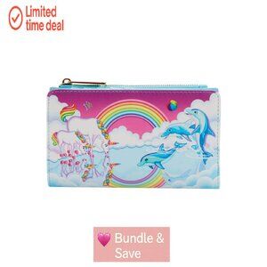 Faux Leather Wallet with 7 Card Slots, 3 Compartments, 4x6.5 Inches